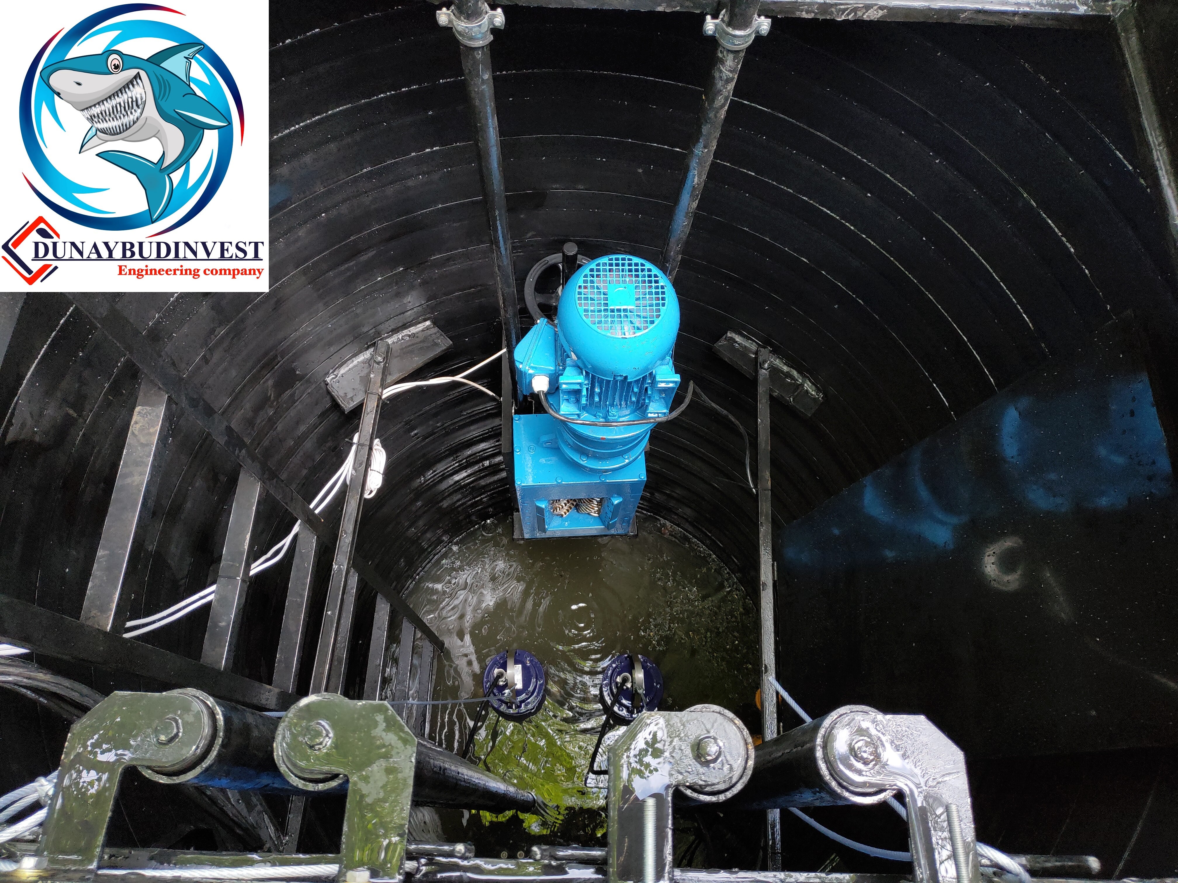 DBI-SPS-Пластиковая канализационная насосная станция с измельчителем, дробилкой и воздушным фильтром